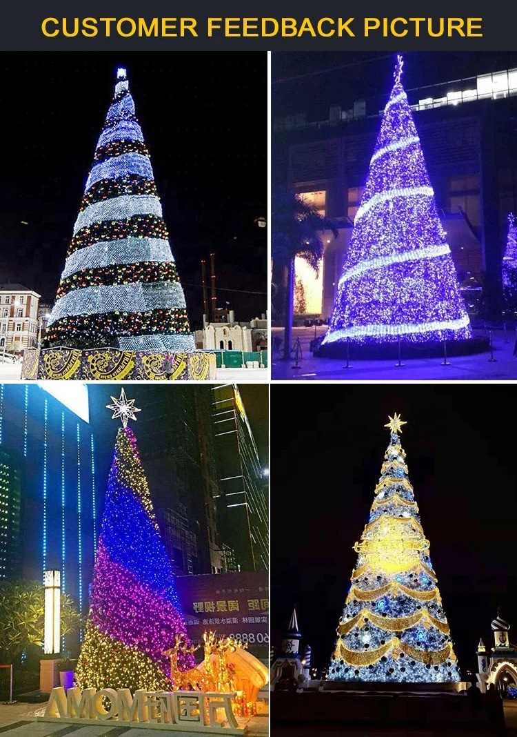Outdoor Christmas Tree-Artificial Christmas Tree-Large Christmas Tree-Lighting Christmas Tree