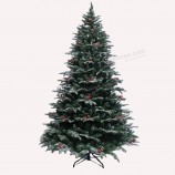 Árbol de Navidad mixto de PE y PVC con decoración para el hogar
