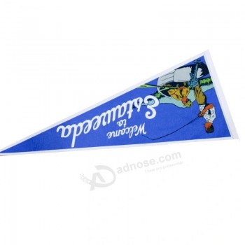 Logo personalizzato feltro gagliardetto festa di compleanno bandiera per bambini evento ragazzi favori cartone animato gagliardetto banner decorazione