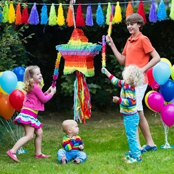 Cinco de Mayo 스타 Pinata 피에스타 피에스타 파티 공급 피에스타 타코 파티, 루아우 이벤트 사진 소품, 멕시코 테마 장식, 카니발 축제
