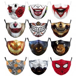 Mode Design Erwachsene Größe Wiederverwendbare Baumwolle Tuch Personalisiert Luxus Party Gunst Horror Teufel Festival Halloween Maske zum Verkauf