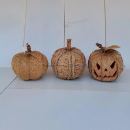 Zucche, zucche sorridenti, zucche erba, zucche intrecciate, regali di Halloween