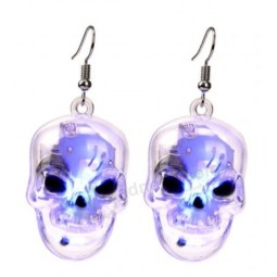 halloween ornamente led ohrringe festival geschenke großhandel china punk schmuck halloween led blinkende ohrringe