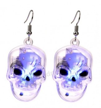 halloween ornamente led ohrringe festival geschenke großhandel china punk schmuck halloween led blinkende ohrringe