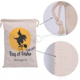 Vente en gros de sacs en coton Bundles Emballage cadeau Pochette à cordon pour Halloween