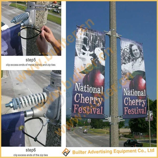 Metal Street Pole Advertising Banner Fixer (BS-HS-054)