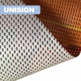 Banner stampabile in rete rivestita in PVC di colore bianco