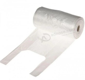 T Shirt Logo Stampa A Colori Personalizzato Doppio Ristorante Estrarre PE Sacchetto di Plastica