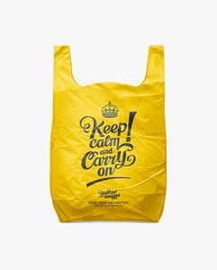 Sengtor Plastic T-Shirt Bag Wholesale Custom Printing Logo Thank You T Shirt Shopping Bag Plastic