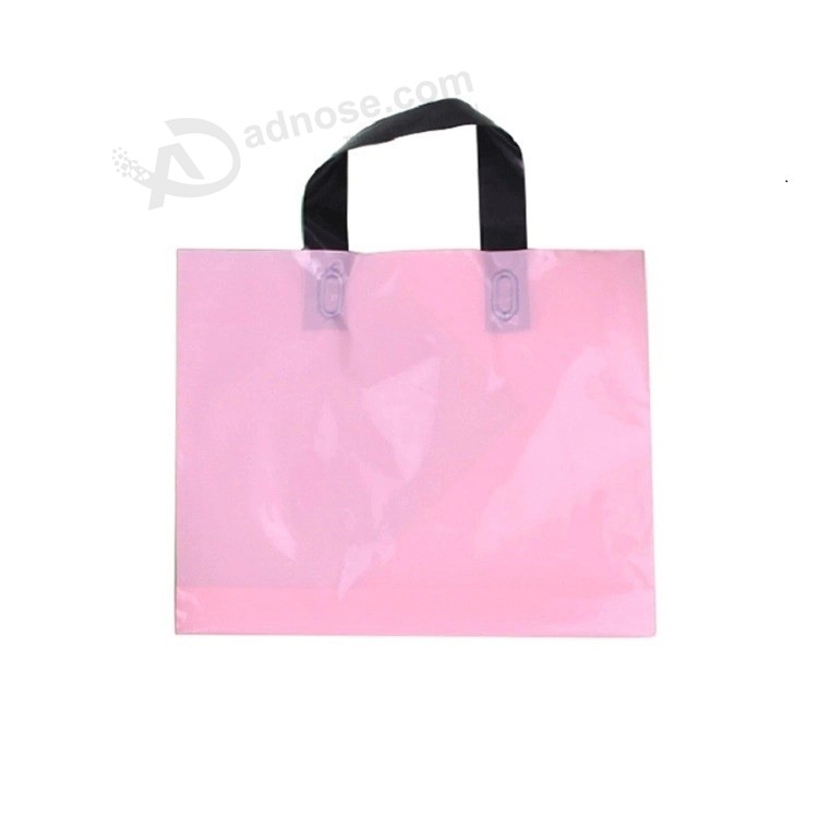 Logo Printed Handle Shopping Plastic Bag with Die Cut Handle