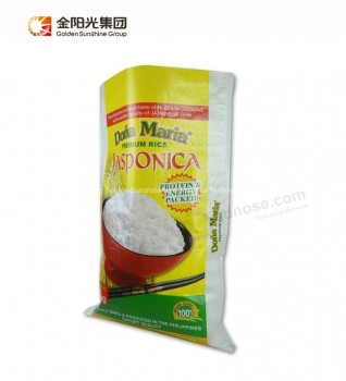 Customized Logo 100kg 50kg 25kg 10kg Plastic Rice/ Flour/ Feed/Fertilizer BOPP PP Woven Bag B25