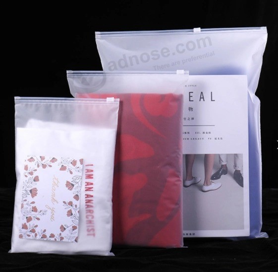 Plastic Zipper Packing Bag with Customized Logo for Clothes