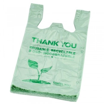 Vente en gros Supermarché recyclable personnalisé HDPE LDPE Compostable Biodégradable Maïs Strach PLA Pbat avec logo