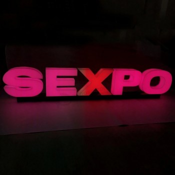 Outdoor RGB 3D LED Acryl Letters Lichtgevende Plastic Letters Teken