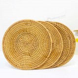 Салфетки из ротанга ручной работы, кухонные салфетки, тканые салфетки, термостойкие коврики, изоляционные ко