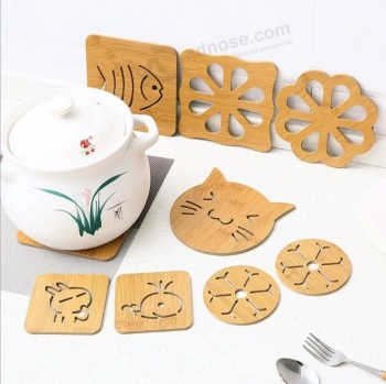 Placemat Ronde Kartonnen Vorm Placemats voor Eettafel Houten Beker Mat