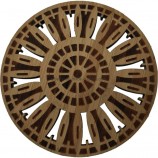Posavasos y mantel individual de madera cortados con láser con grano transparente