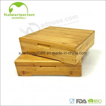kundenspezifische Lasergravur Logo Bambus Holz Geschenkbox