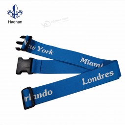 Correa de equipaje con logotipo personalizado de alta calidad con hebilla de plástico