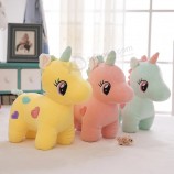 benutzerdefinierte logo niedliche einhorn puppe kinder puppe kissen plüsch spielzeug kuscheltier plüschtier spielzeug