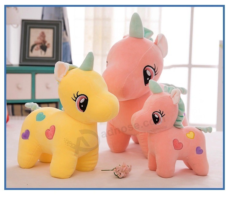Custom Logo Cute Unicorn Doll Children Doll Pillow Plush Toy Stuffed Toy Plush Animal Toy