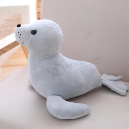 Giocattolo di peluche carino del leone marino con logo personalizzato di moda