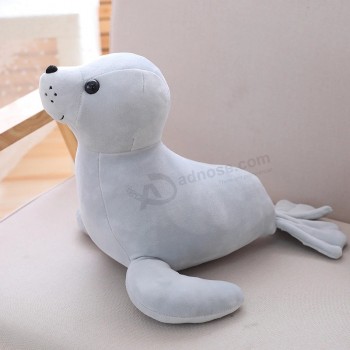 Giocattolo di peluche carino del leone marino con logo personalizzato di moda