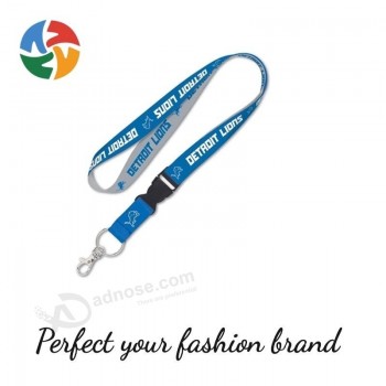 Free Design Personalizzato Poliestere Puro Cotone Nylon Lunghezza Tubolare Modello Stampato Logo Cordino Wristband