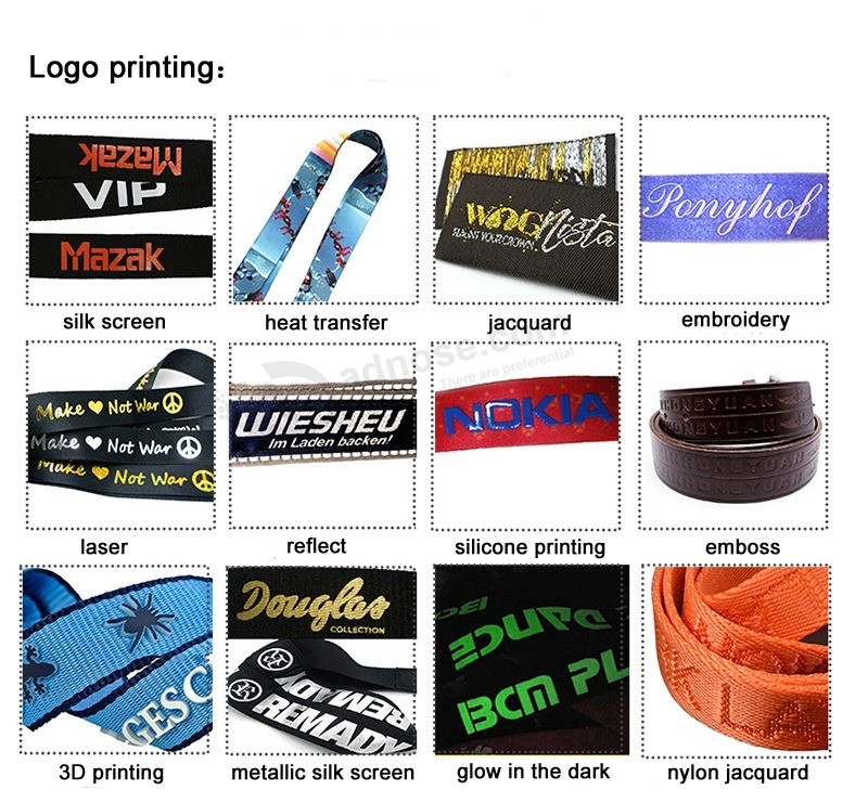 Wholesale Polyester Neck ID Badge Holder Lanyard with Printing Logo