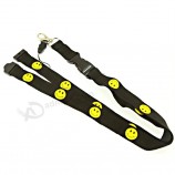 Aangepaste sublimatie Verwarmde overdracht Bedrukt logo nek metalen haak gesp Lanyards