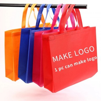 Shopping Bags with Logos Reusable Eco-Friendly Advertising Tote Non Woven Custom Shopping Bag