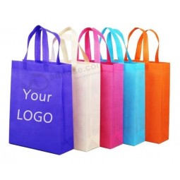 Customized Logo Printing High Quality Cheap Handle Non Woven Shopping Bag