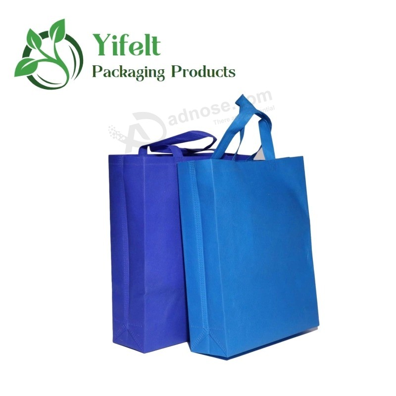 Custom Printed Logo Foldable Non Woven Shopping Tote Bag, Large Capacity Grocery Packaging Bags