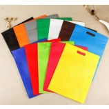 Commercio all'ingrosso Custom Logo Eco-Friendly D-Cut Non Woven Flat Bag
