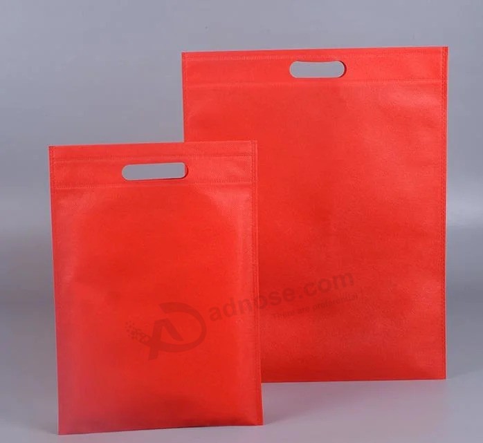 Wholesale Custom Logo Eco-Friendly D-Cut Non Woven Flat Bag