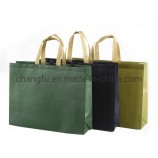 Heavy Duty Custom Logo Laminato Riciclabile Drogheria Non Tessuto Shopping Bag Cliente