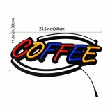 Caffetteria Logo luminoso LED Caffè Insegna al neon