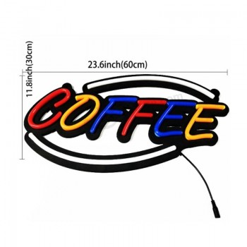 Caffetteria Logo luminoso LED Caffè Insegna al neon