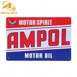 Decor vintage Avvertenza Indiana Immagine in alluminio Goffrata UV Stampa Bar Squre Tin Sign con logo e dimensioni personalizzate