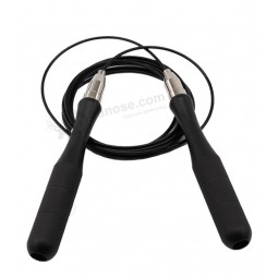 Fitness Logotipo personalizado Rodamiento de salto Cable ajustable Cuerda para saltar