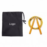 Accessori per il fitness per l'allenamento Corda per saltare Logo personalizzato Manico in alluminio Filo d'acciaio Corda per saltare la velocità