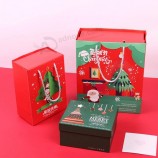 Aangepast van het het Ontwerpluxe Embleem van de Kerstmisgift van het de Productkarton Verpakkende Doosreeks