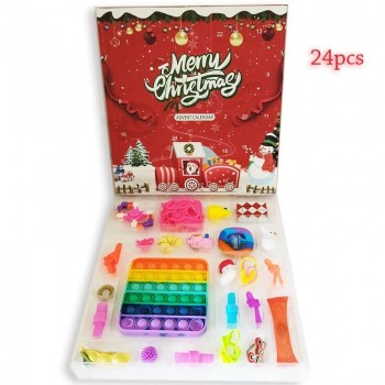 Tiktokホットセールブラインドボックスクリスマスギフト24PCS感覚そわそわアドベントカレンダーおもちゃセットそわそわパック