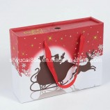 2021 Caja de papel de regalo de cajón de Navidad de nuevo diseño y juego de bolsas de papel 05