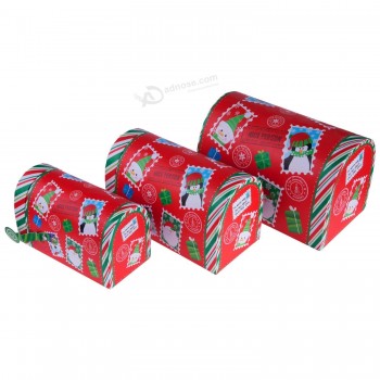 Boîte-cadeau rigide artisanale personnalisée, boîte d’emballage de restauration rapide, boîte d’emballage imprimée de thé / café, élégant coffret cadeau de Noël pour gâteau aux bon