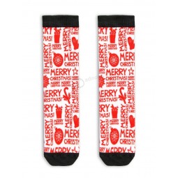 Roter Weihnachtsbaum Muster Geschenk Unisex Polyester Socken