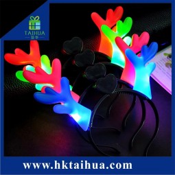安い価格のクリスマスデコレーションフラッシュライトヘアバンド、ヘアフープ、LEDライト付きヘッドフープ
