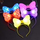 Bowknot LED Flash Light Dressup lampeggiante Hairband Headband Hair Decor