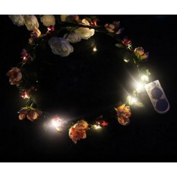 Maak Leuke Meisje Fluorescerende Lichte Boog Elastische Voorhoofd Kinderen Haarband