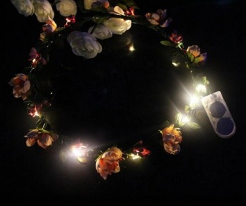 Maak Leuke Meisje Fluorescerende Lichte Boog Elastische Voorhoofd Kinderen Haarband
